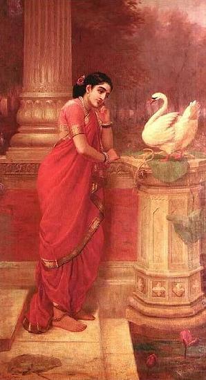 Raja Ravi Varma Hamsa Damayanti France oil painting art